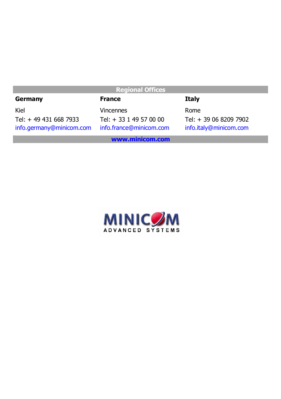 Minicom Advanced Systems DX User IP User Manual | Page 72 / 72
