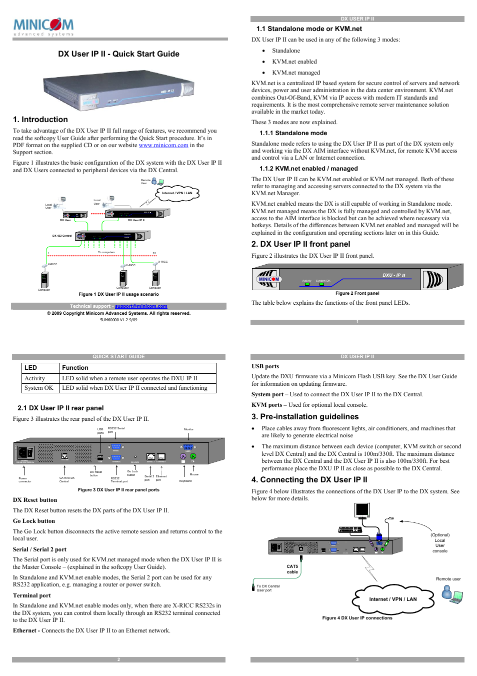 Minicom Advanced Systems 5UM60000 User Manual | 2 pages