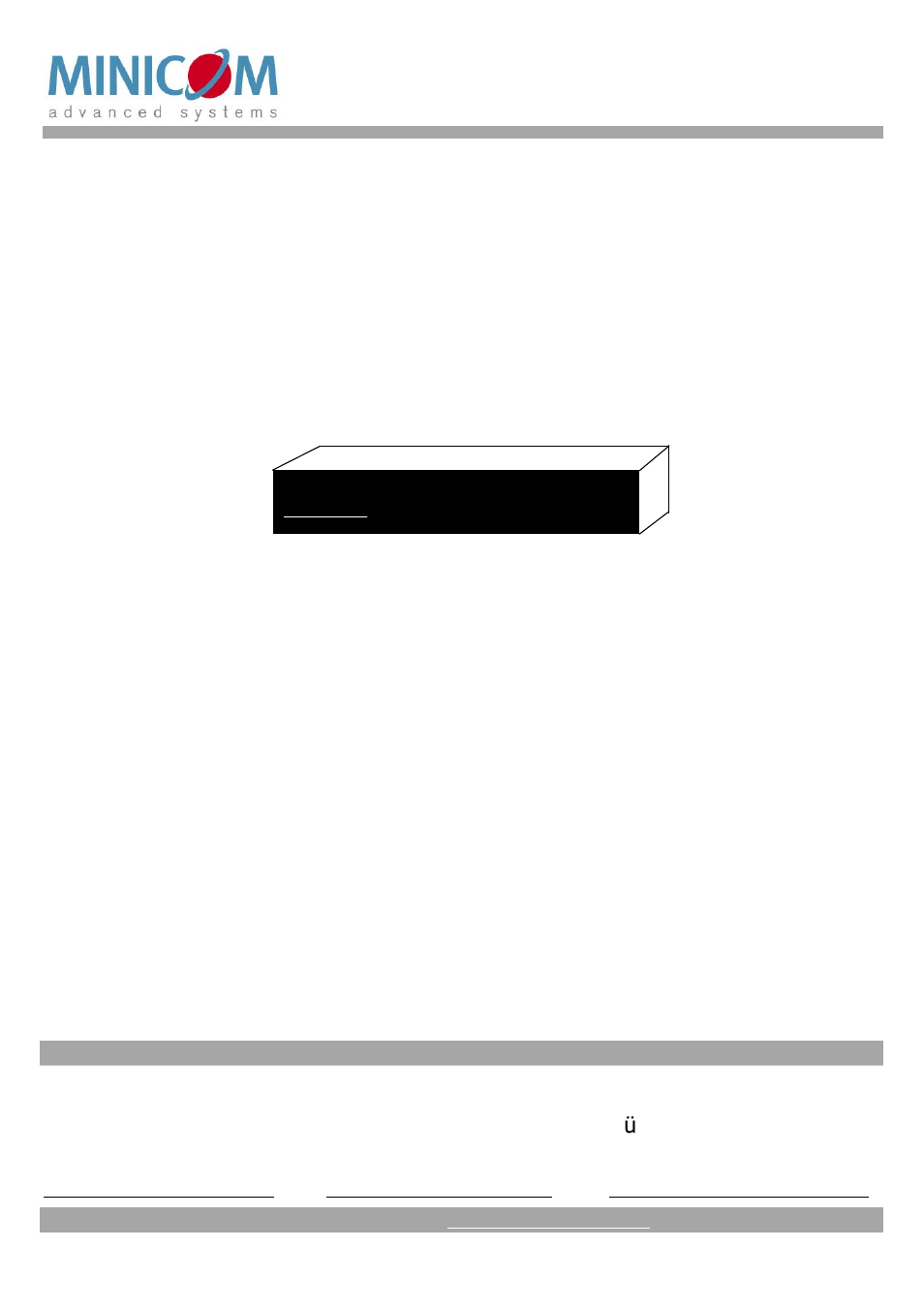 Minicom Advanced Systems UTP VDS User Manual | 4 pages
