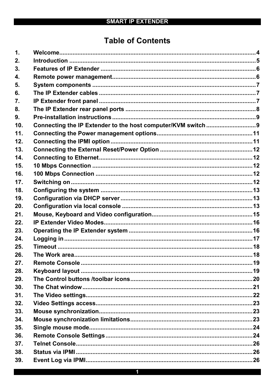 Minicom Advanced Systems Smart IP Extender User Manual | Page 2 / 68
