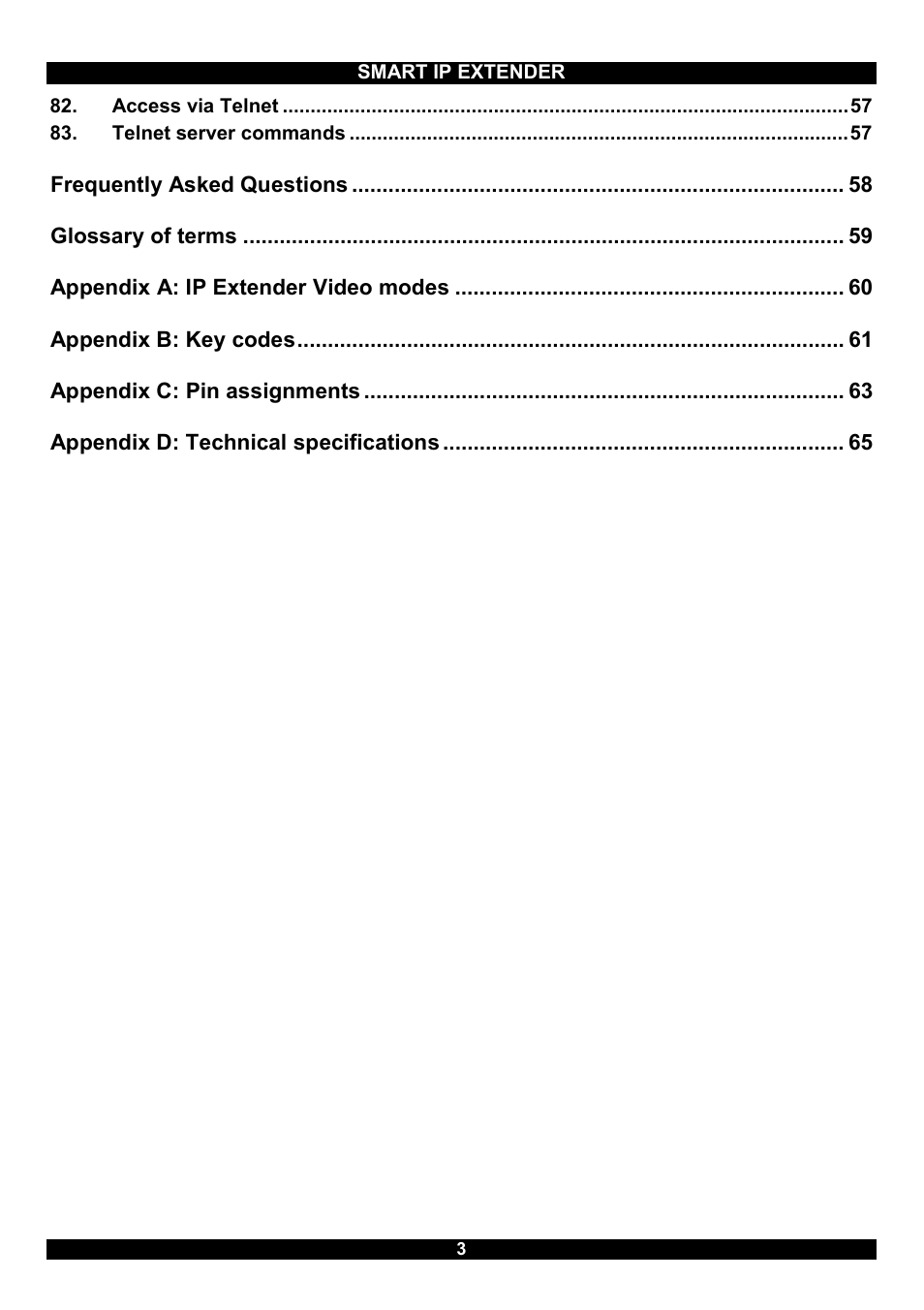 Minicom Advanced Systems Smart IP Extender User Manual | Page 4 / 68