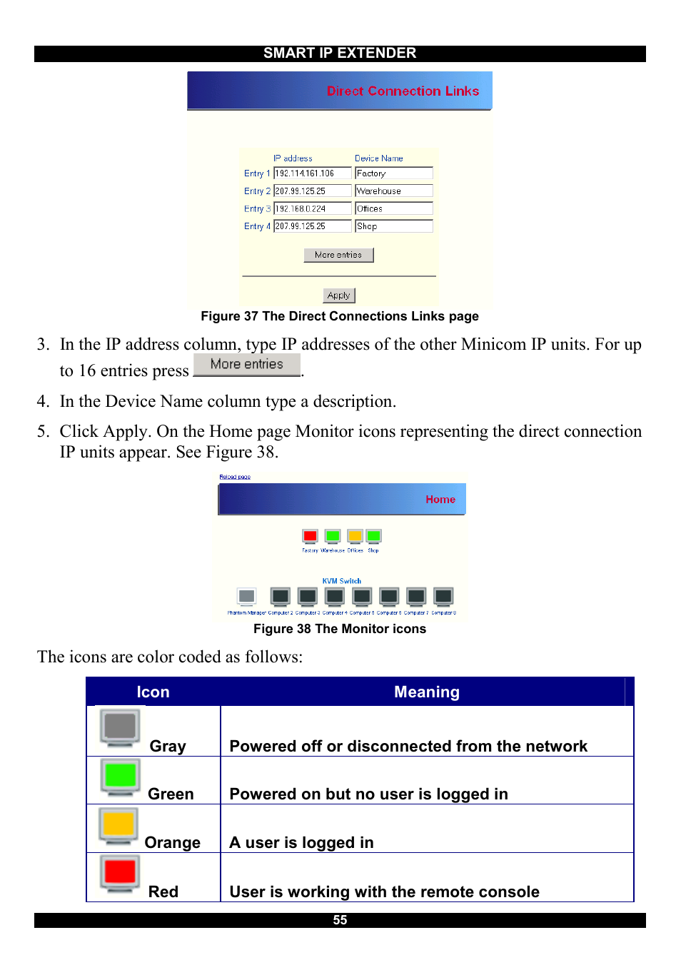 Minicom Advanced Systems Smart IP Extender User Manual | Page 56 / 68