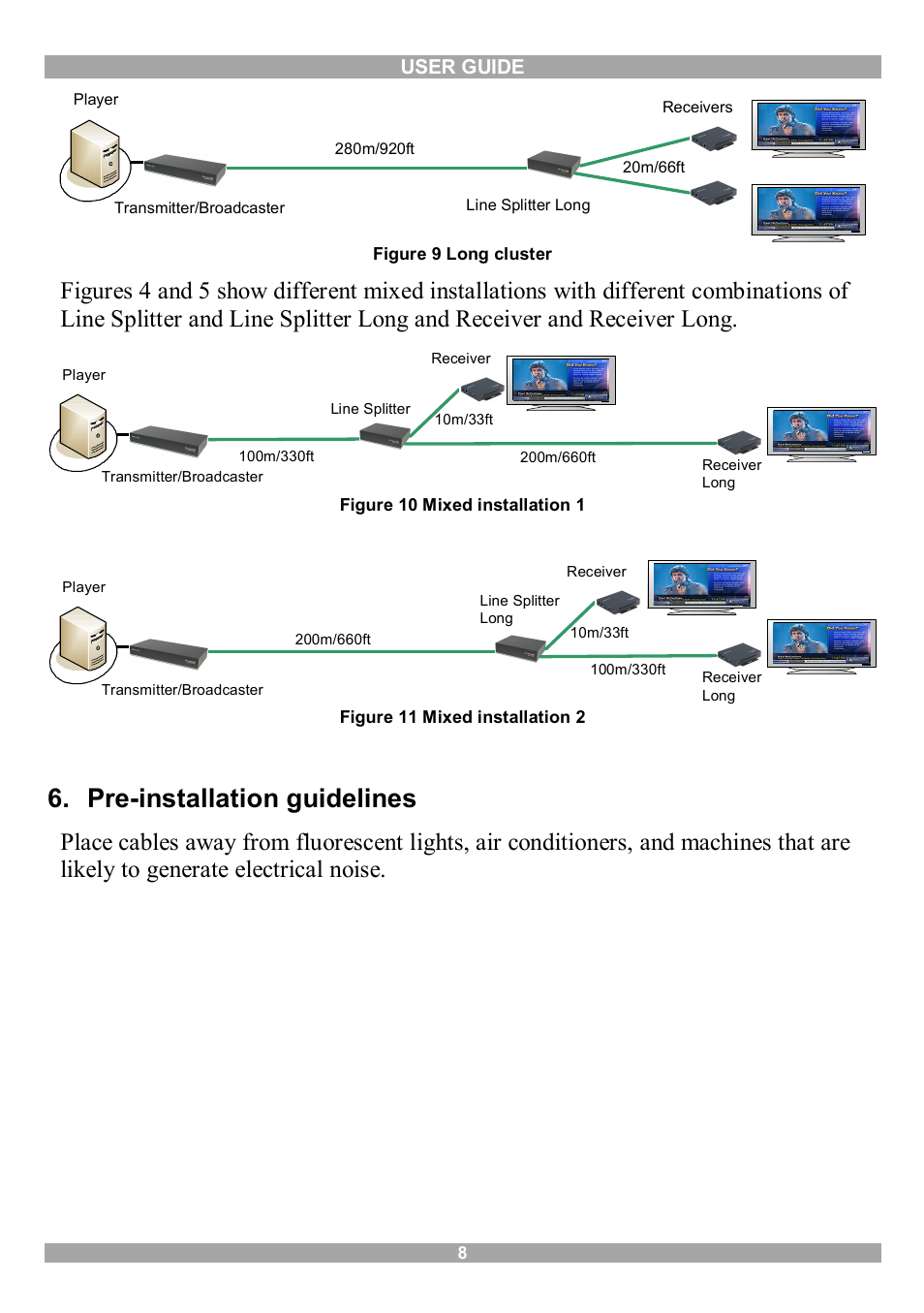 Pre-installation guidelines | Minicom Advanced Systems 3000 User Manual | Page 9 / 33
