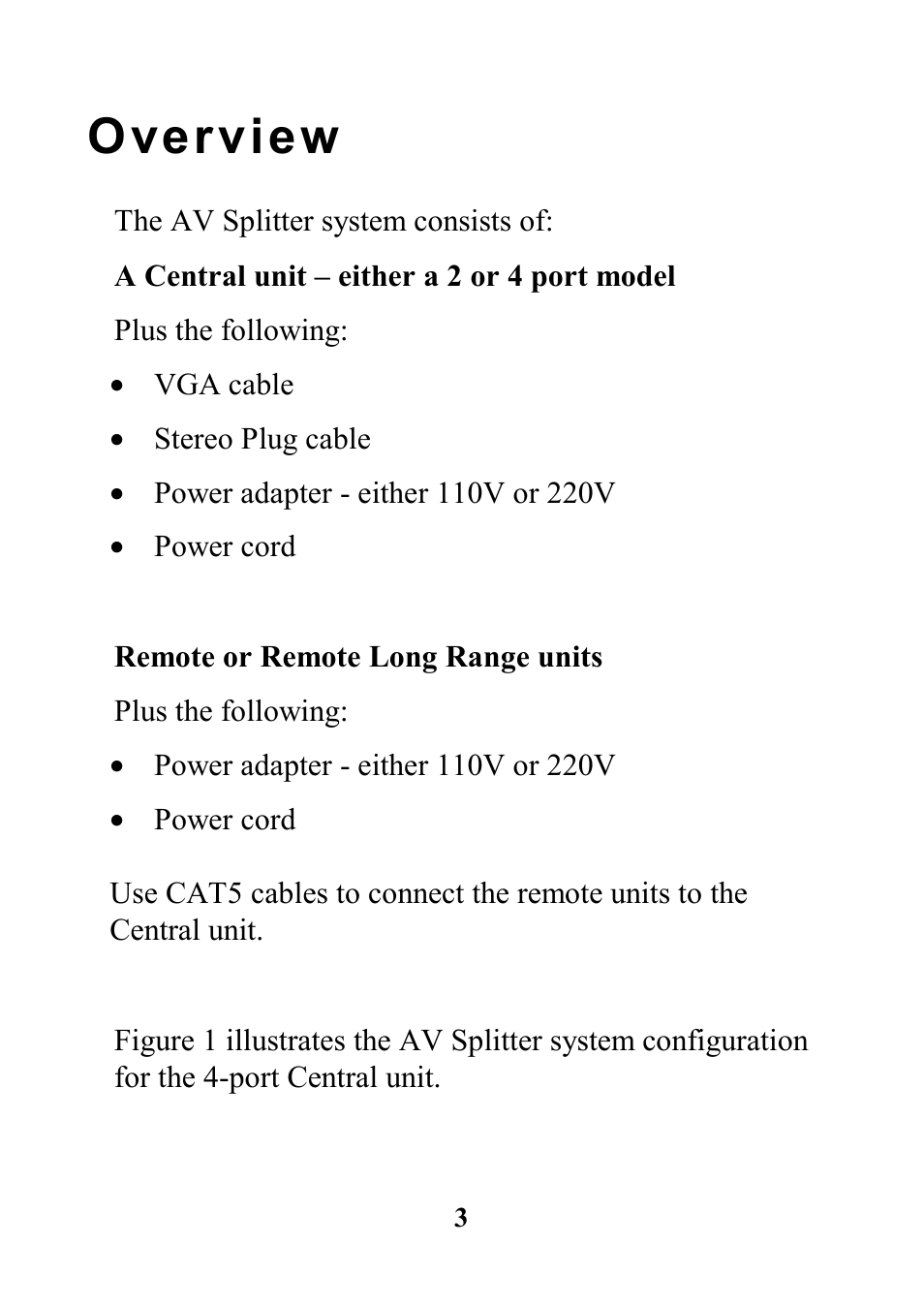 Overview | Minicom Advanced Systems 5UM40066 - V1 8/01 User Manual | Page 5 / 16