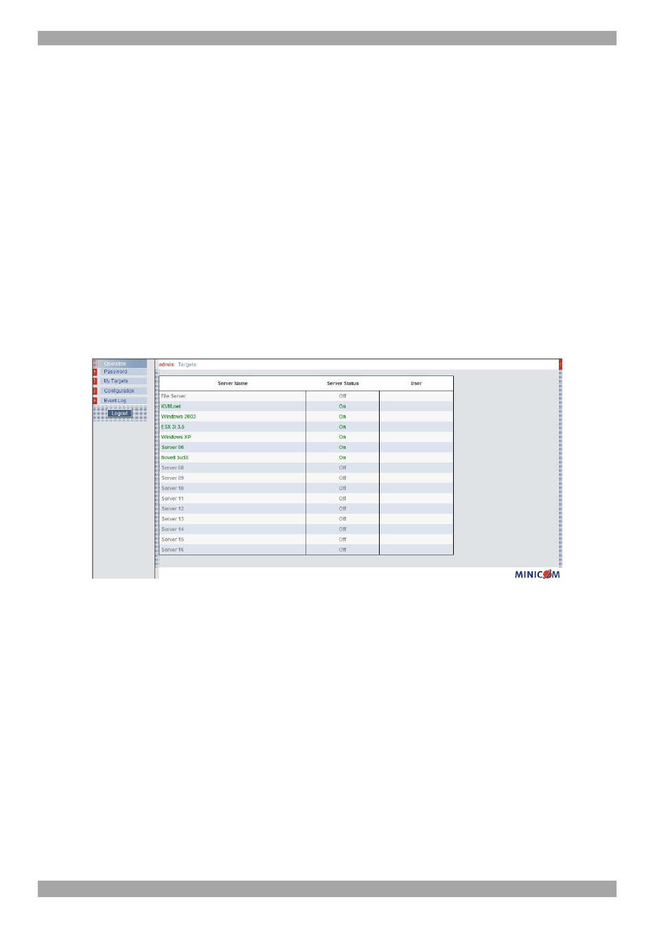 Logging into the web configuration | Minicom Advanced Systems SMART 232 User Manual | Page 14 / 34