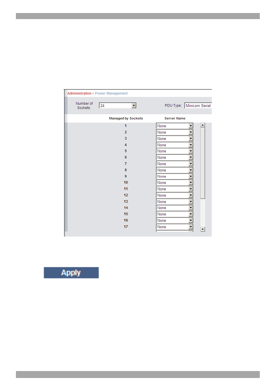 4 administration > power management | Minicom Advanced Systems SMART 232 User Manual | Page 19 / 34