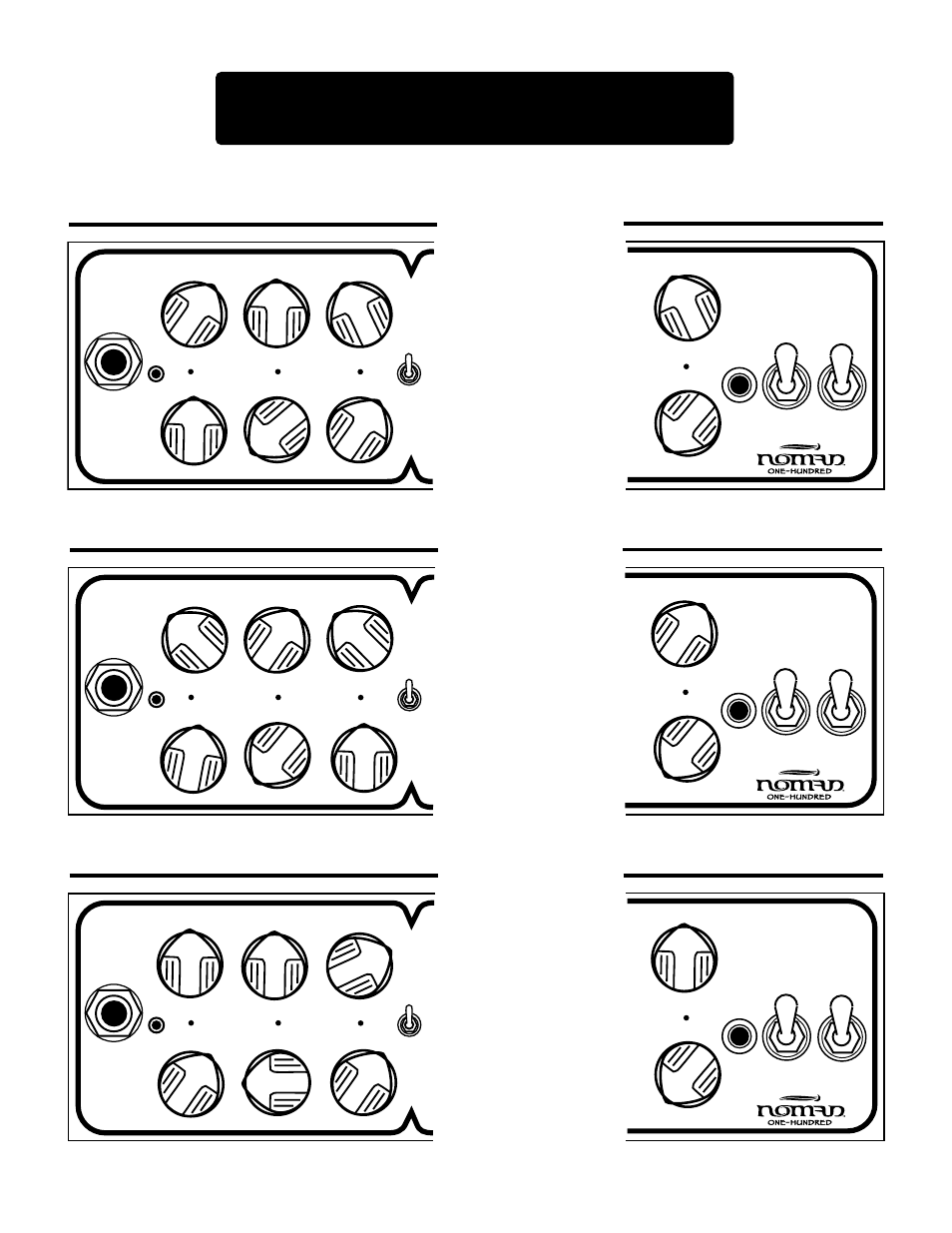 Channel 1 - factory sample setting page, Channel 1 - warm vintage clean, Neck single or humbucker | Channel 1 - hyper clean, Low output pick-ups, Channel 1 - twang, Strat / tele style | Mesa/Boogie Nomad Amplifier 45 User Manual | Page 23 / 51