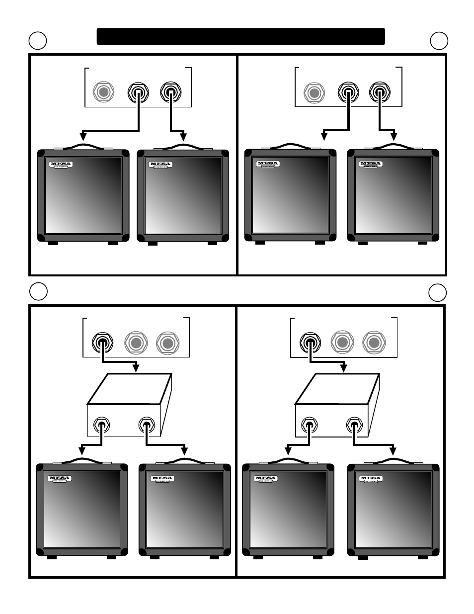 7wiring schemes...amplifier to speaker cabinets, 8 ohm, Safe mismatch | Mesa/Boogie Nomad Amplifier 45 User Manual | Page 41 / 51