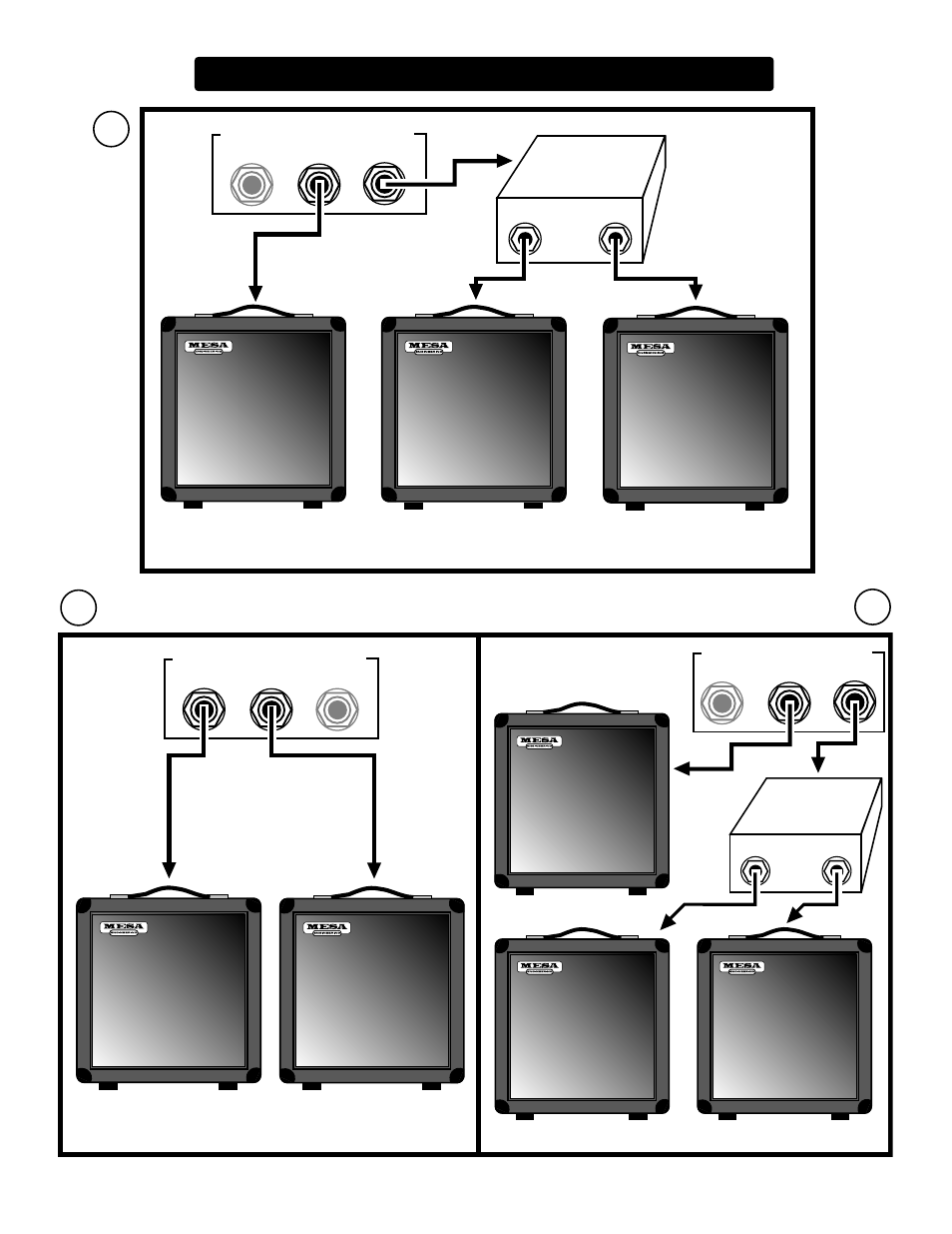 Wiring schemes...amplifier to speaker cabinets, 16 ohm, 8 ohm | Safe mismatch, Correct match | Mesa/Boogie Nomad Amplifier 45 User Manual | Page 42 / 51