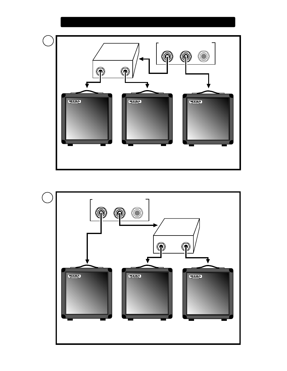 Wiring schemes...amplifier to speaker cabinets, 16 ohm, 8 ohm | Safe mismatch | Mesa/Boogie Nomad Amplifier 45 User Manual | Page 43 / 51