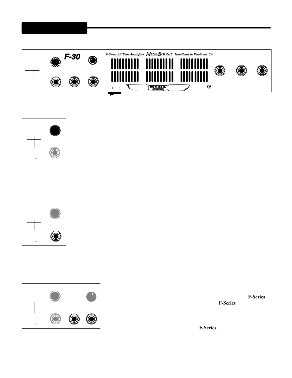 Rear panel, F-50, Rear view | Page 7 | Mesa/Boogie F-30 User Manual | Page 11 / 34