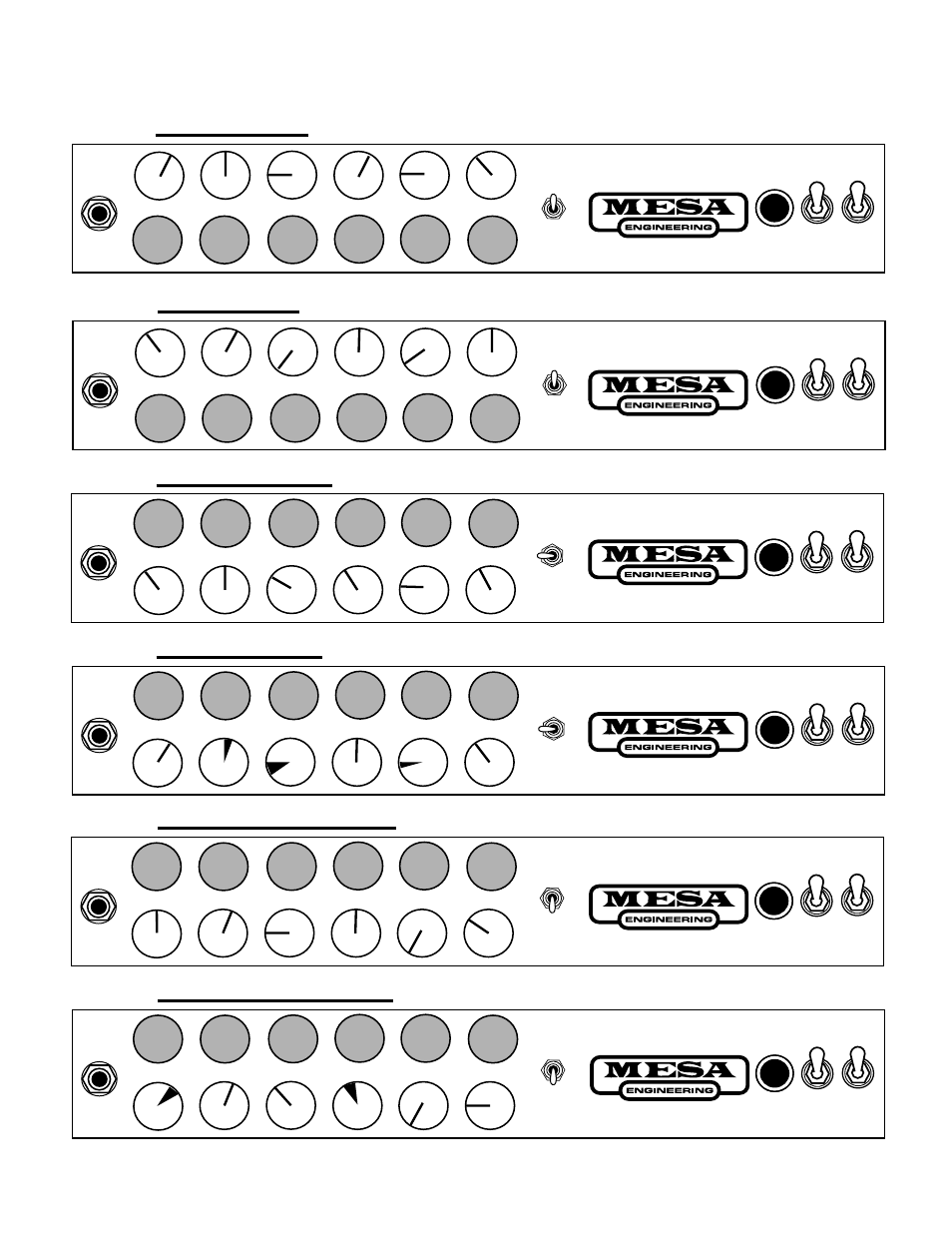 Factory sample settings, Page 9 | Mesa/Boogie F-30 User Manual | Page 13 / 34