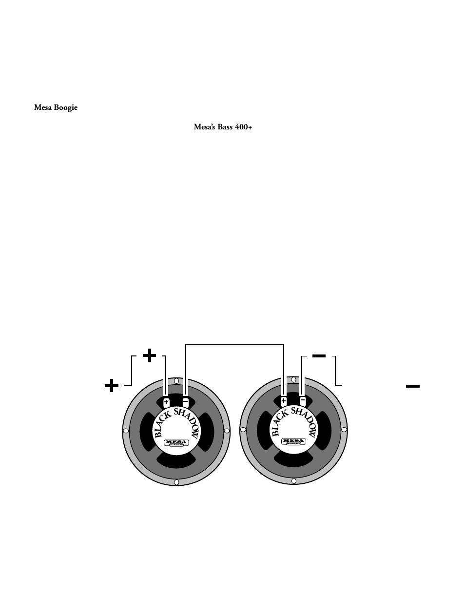 Speaker a = 8 ohms speaker b = 8 ohms series, Positive = negative | Mesa/Boogie F-30 User Manual | Page 23 / 34