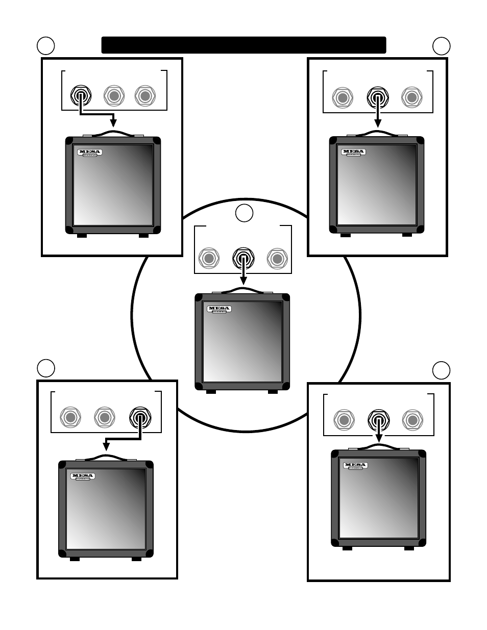 Wiring schemes...amplifier to speaker cabinets, Safe mismatch | Mesa/Boogie F-30 User Manual | Page 25 / 34
