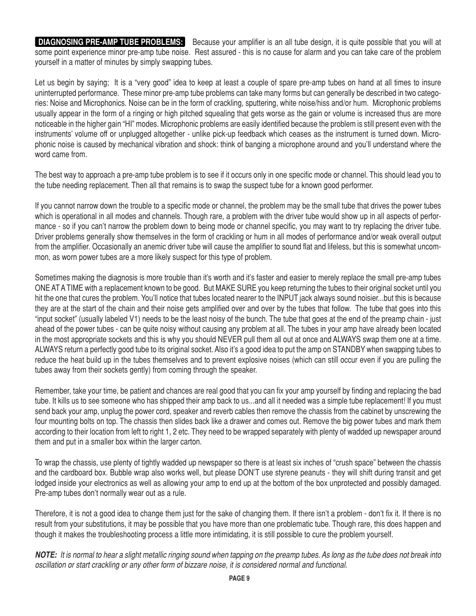 Mesa/Boogie Rectifier Stereo User Manual | Page 13 / 29