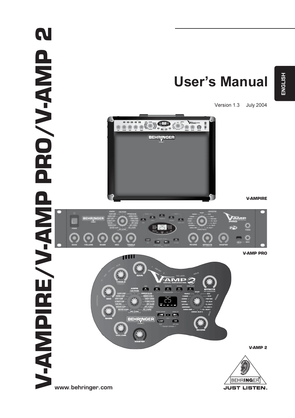 Mesa/Boogie V-AMPIRE User Manual | 19 pages