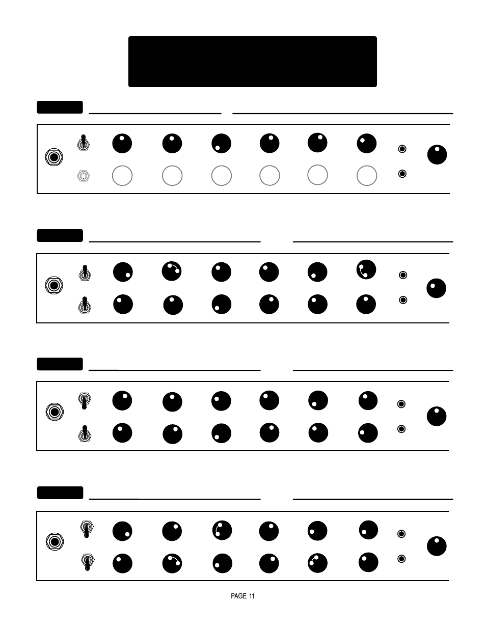 Factory sample settings, Combo version shown | Mesa/Boogie SOLO 50 User Manual | Page 15 / 28