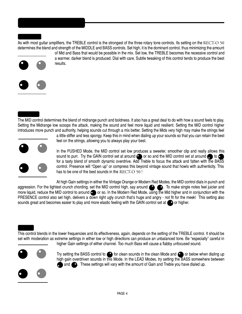 Controls | Mesa/Boogie SOLO 50 User Manual | Page 8 / 28