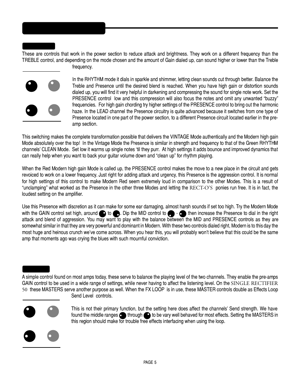Controls | Mesa/Boogie SOLO 50 User Manual | Page 9 / 28