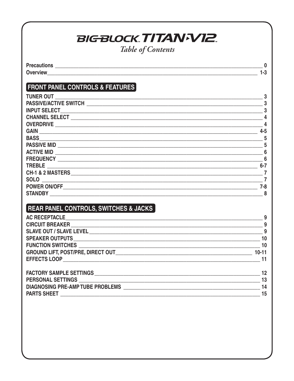 Mesa/Boogie TITAN V-12 User Manual | Page 4 / 22