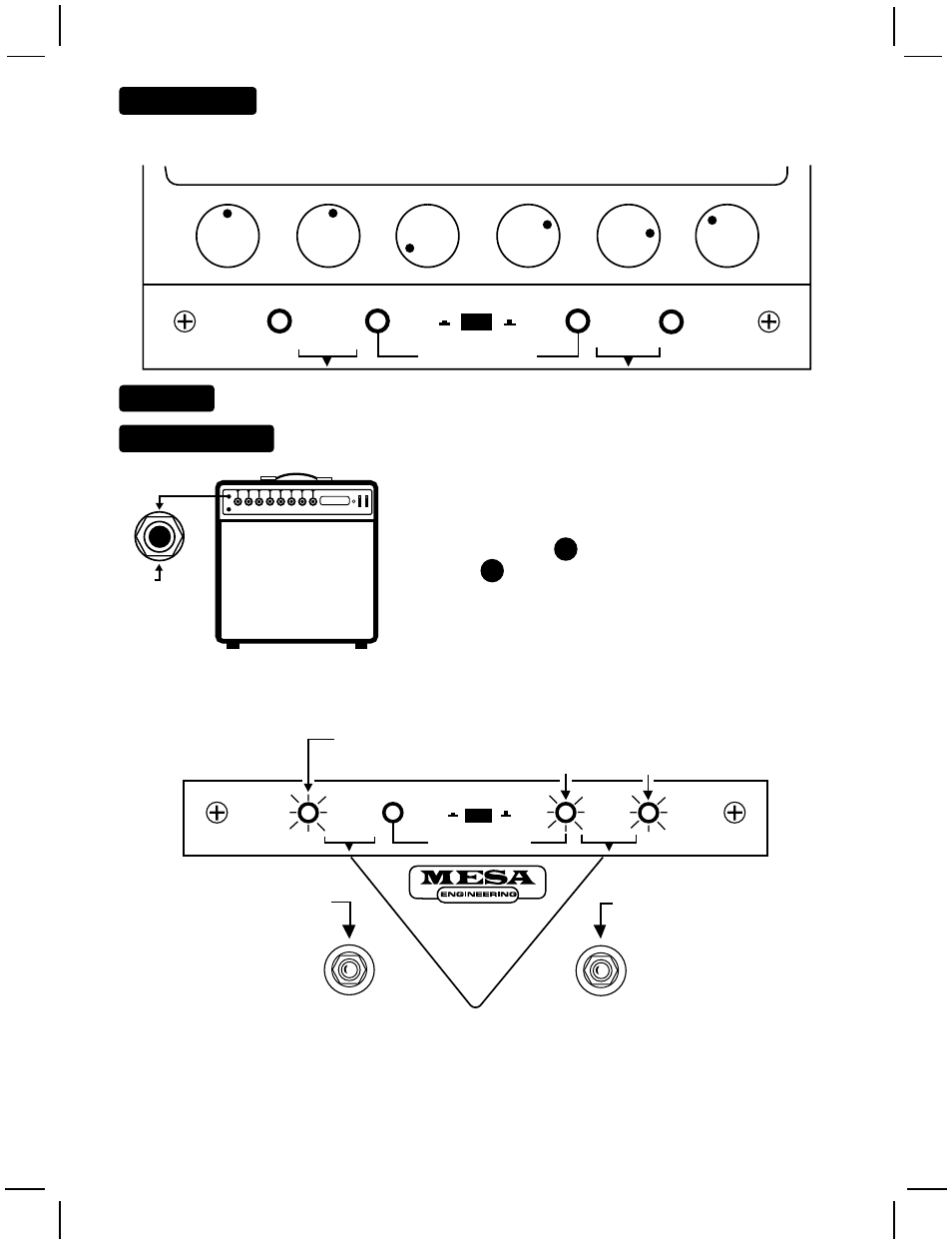 Basic set-up, Page 2 outputs | Mesa/Boogie V-TWIN User Manual | Page 5 / 10