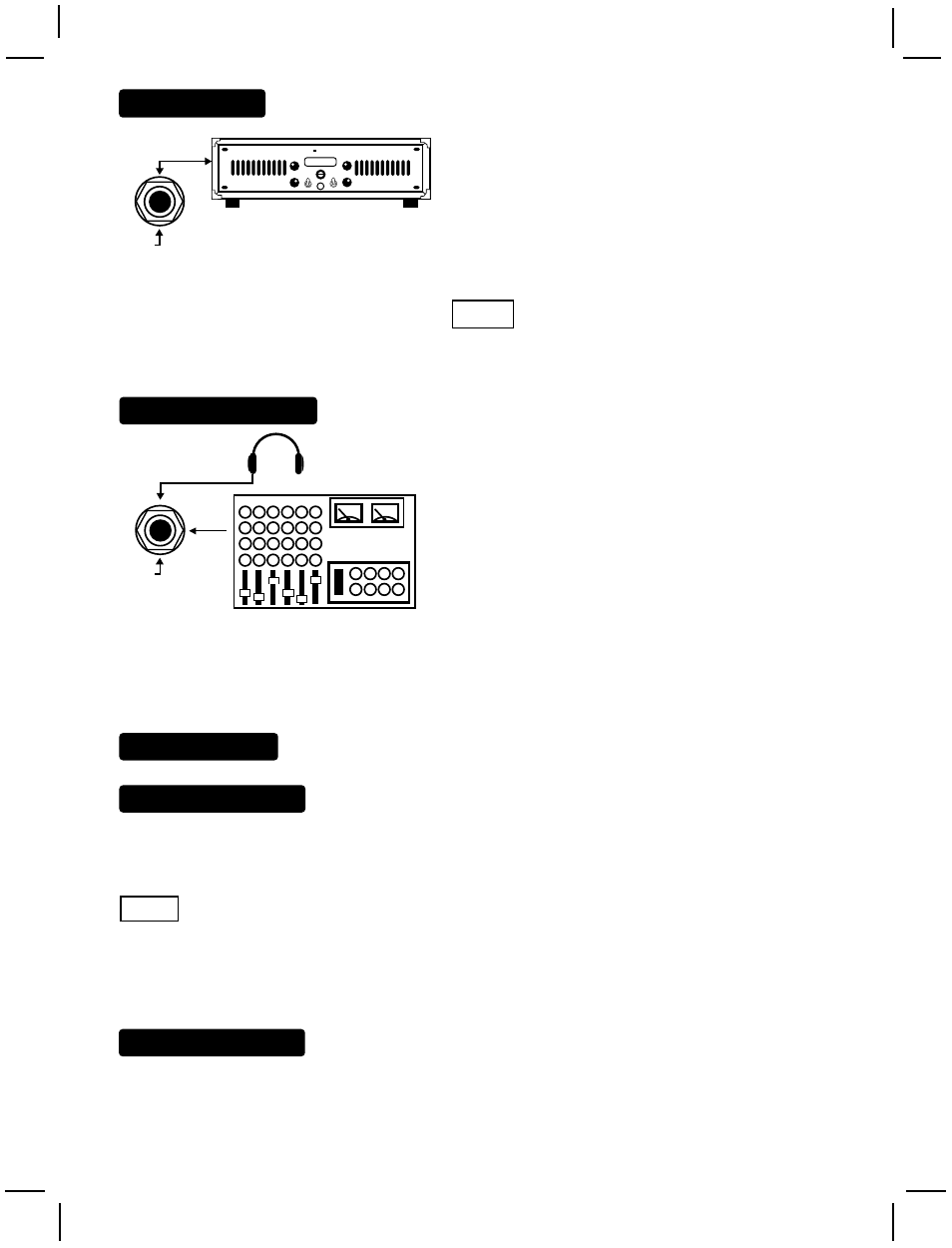 Mixer, Mixer / headphones, External select | External bypass: page 3, Control jacks | Mesa/Boogie V-TWIN User Manual | Page 6 / 10