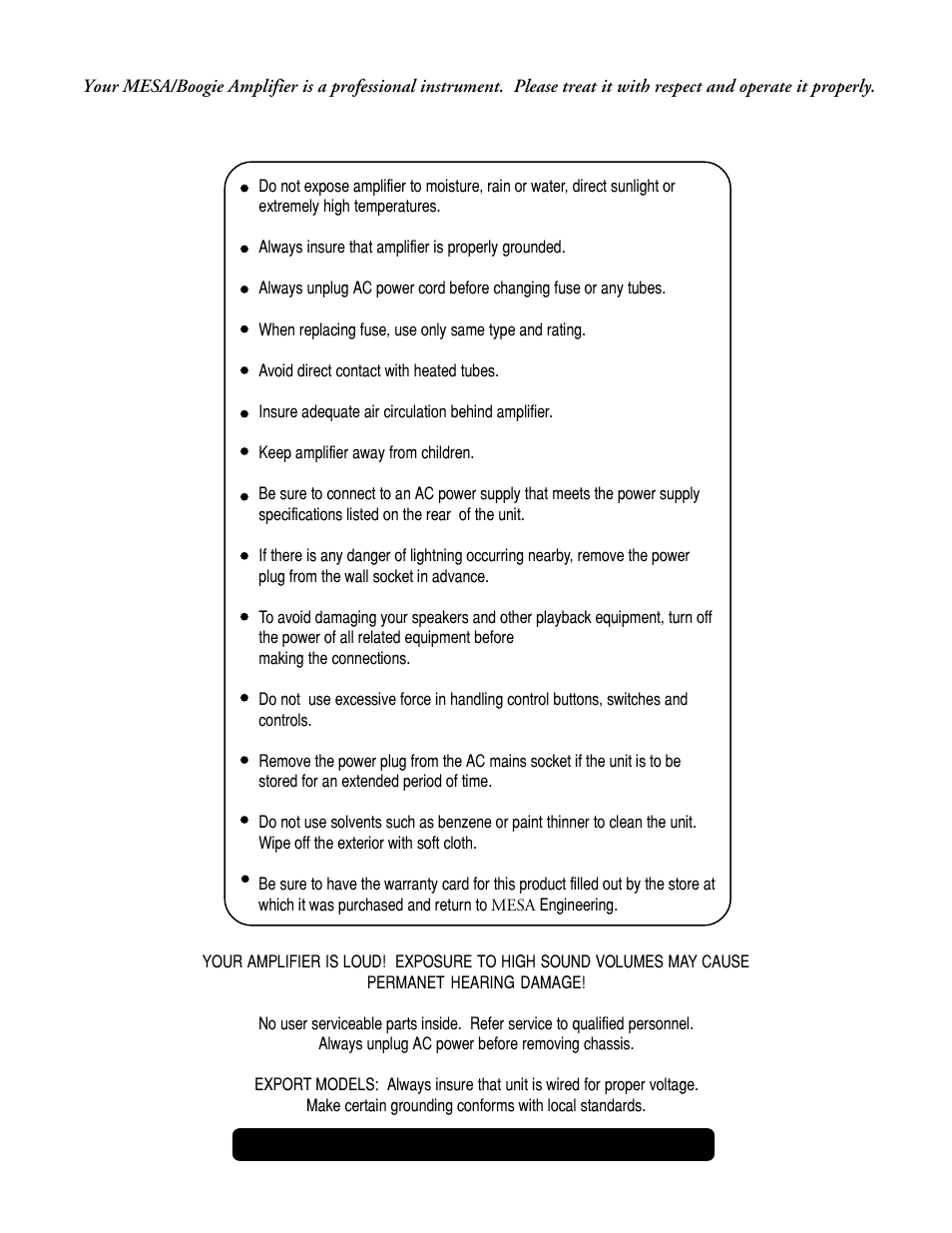 Mesa/Boogie Mark IV Amplifier User Manual | Page 4 / 29