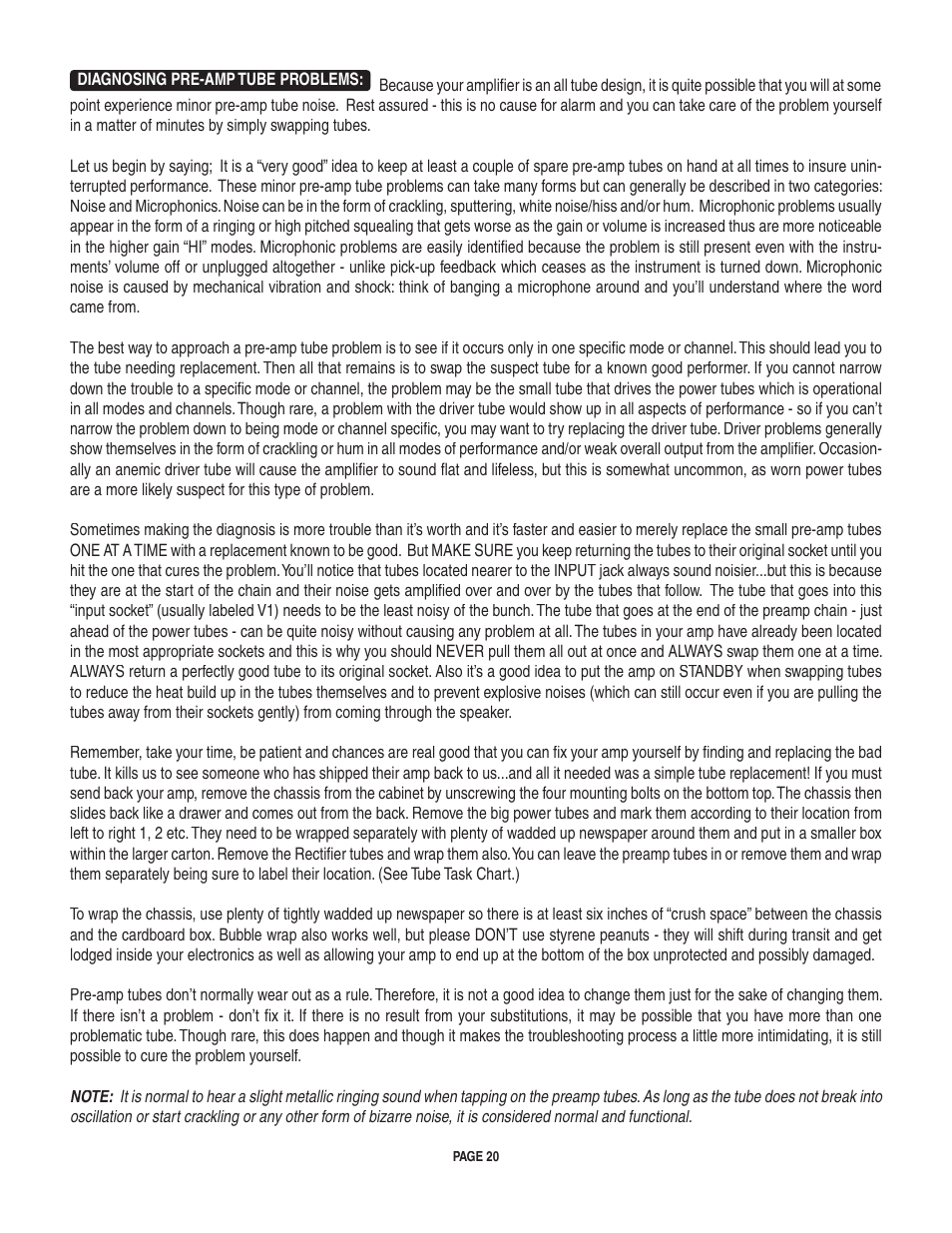 Mesa/Boogie LoneStar Amplifier User Manual | Page 24 / 40