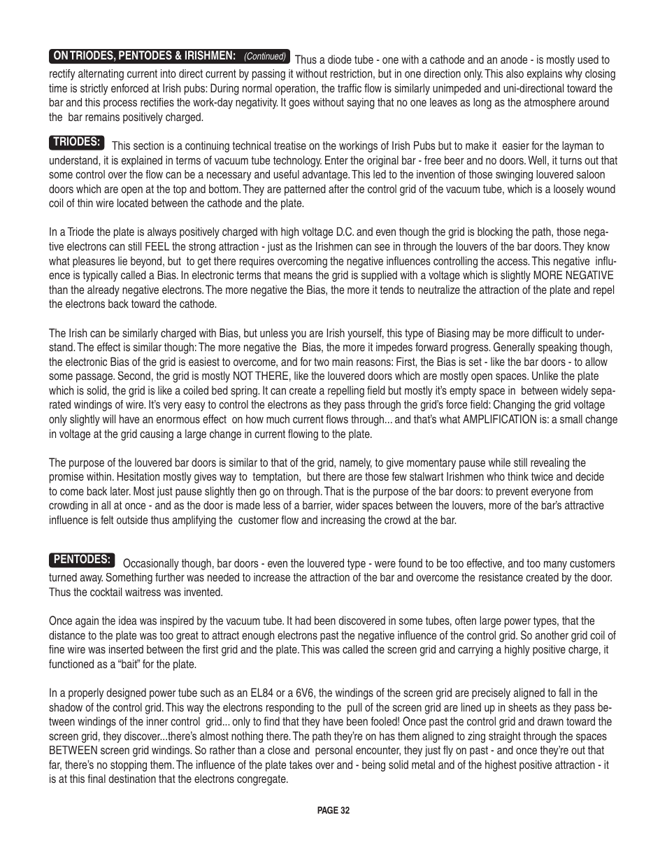 Mesa/Boogie LoneStar Amplifier User Manual | Page 36 / 40