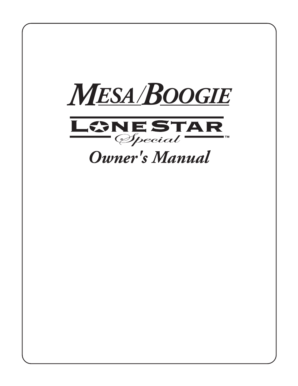 Mesa/Boogie II User Manual | 40 pages