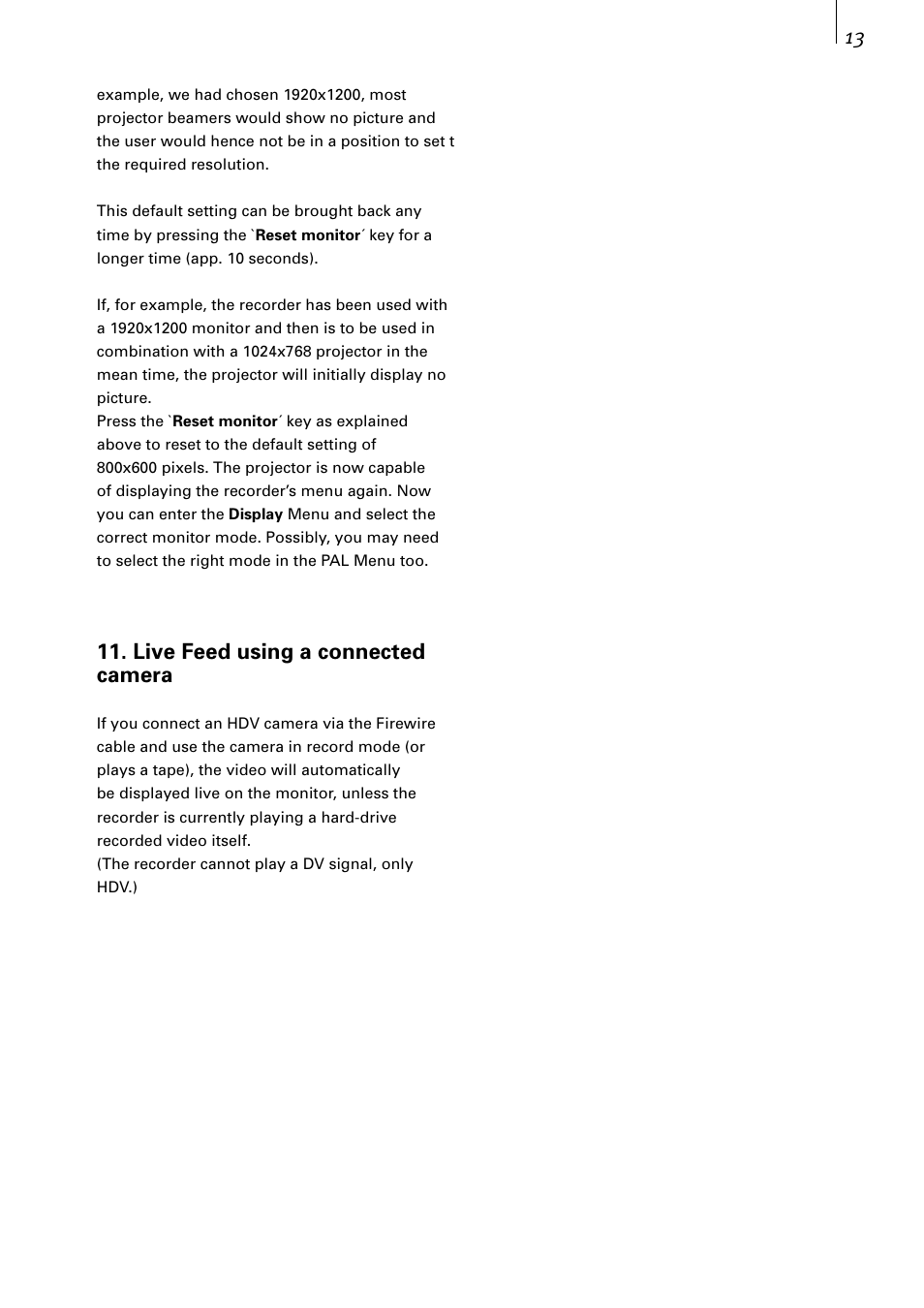 MacroSystem Digital Video HDV-Recorder User Manual | Page 13 / 14