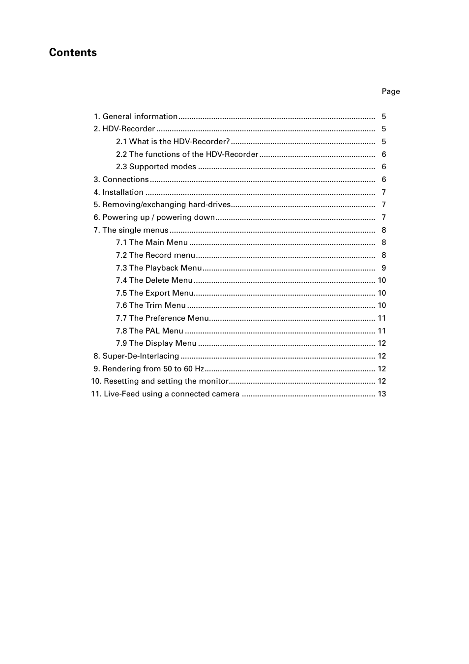 MacroSystem Digital Video HDV-Recorder User Manual | Page 3 / 14