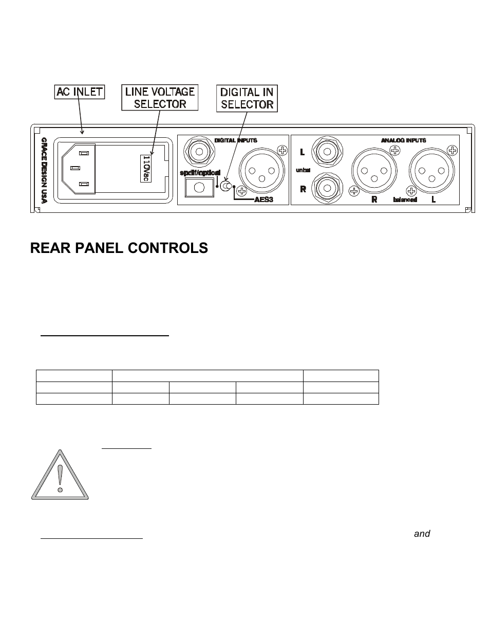 Rear panel controls | Microplane 901 User Manual | Page 5 / 7