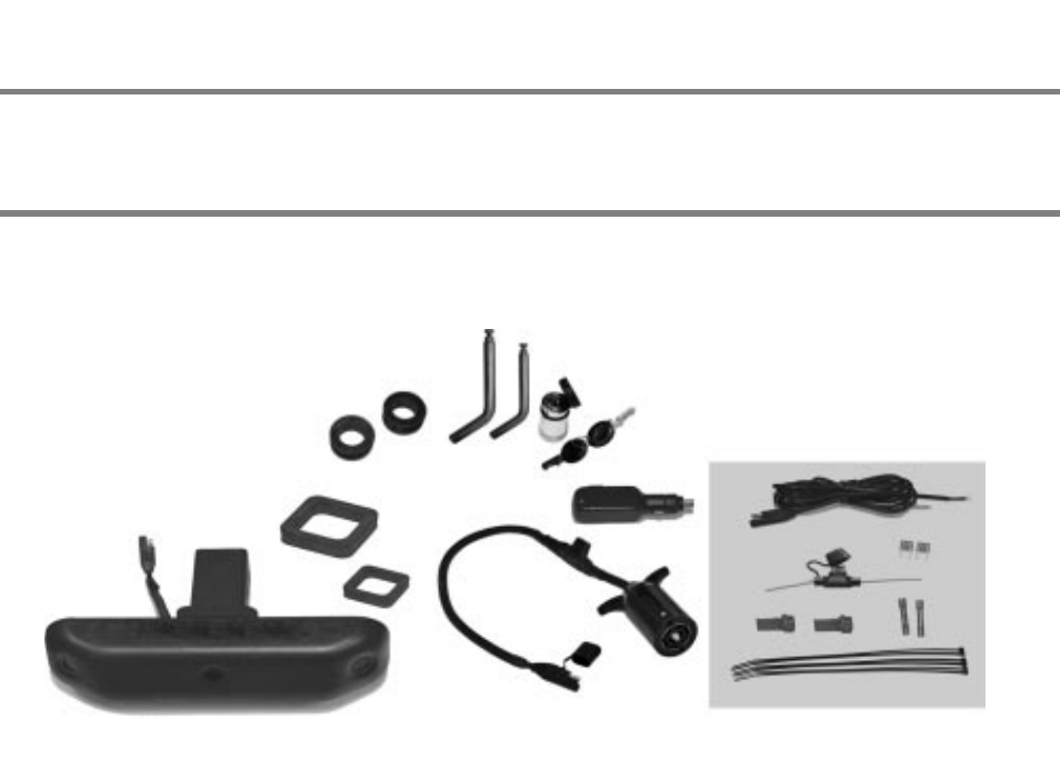 Kit contents | McAfee Obstacle Sensing System ASH300 User Manual | Page 2 / 16