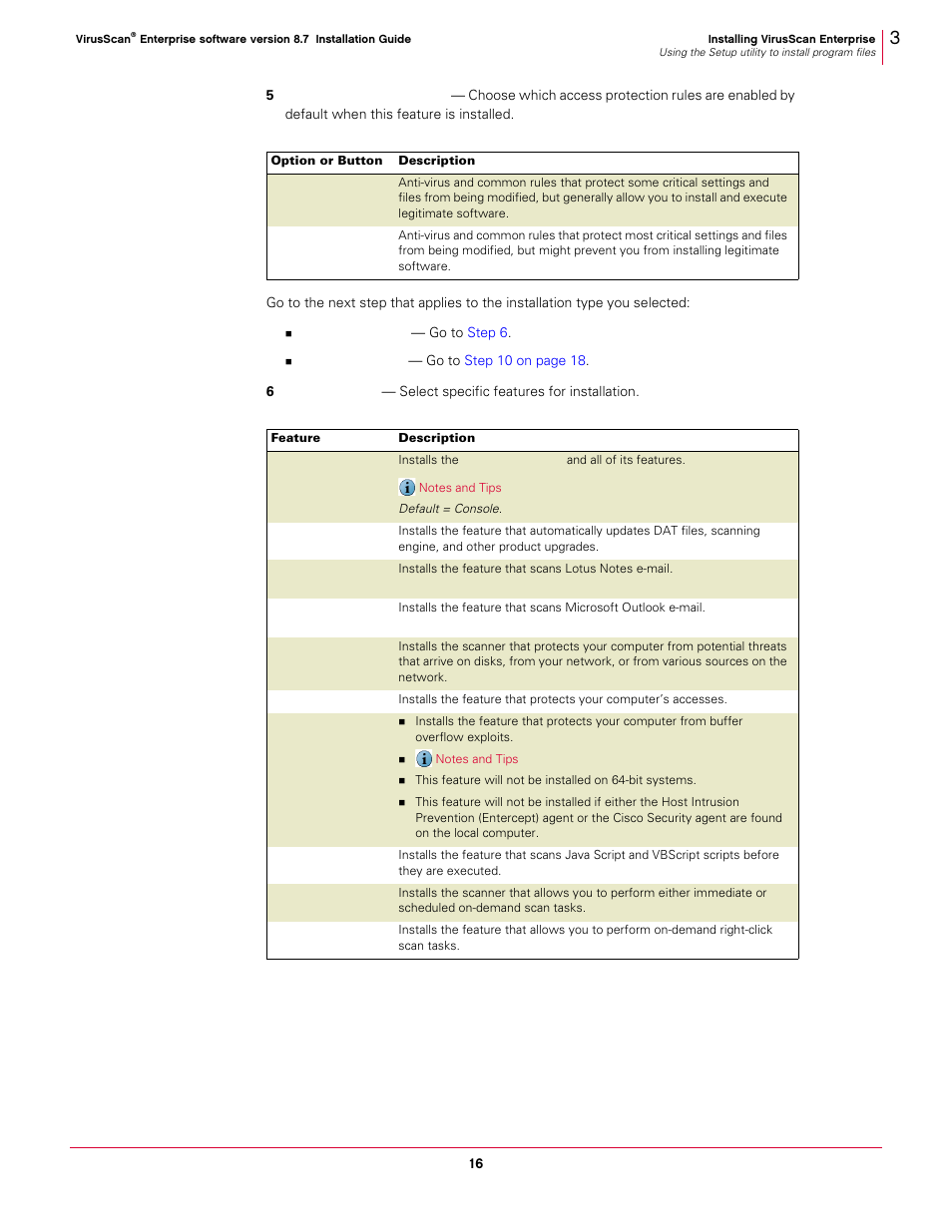 McAfee VIRUSSCAN 8.7I User Manual | Page 16 / 38