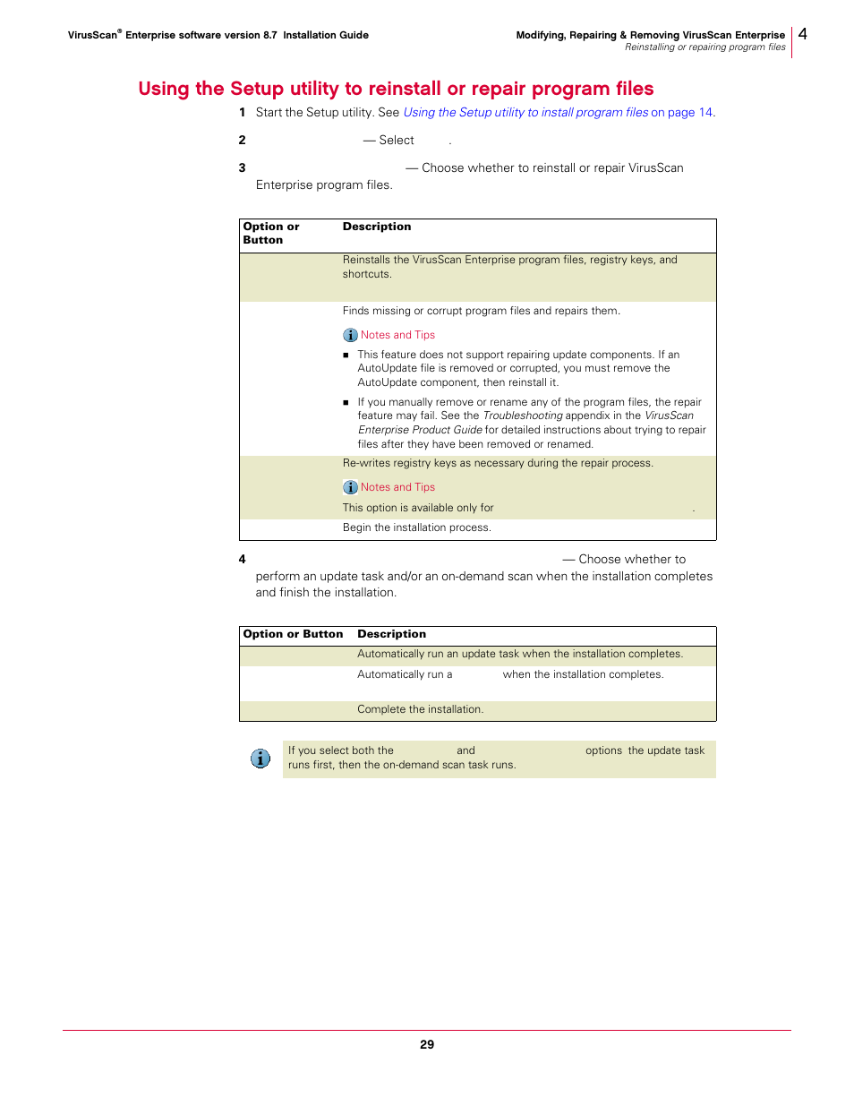 McAfee VIRUSSCAN 8.7I User Manual | Page 29 / 38