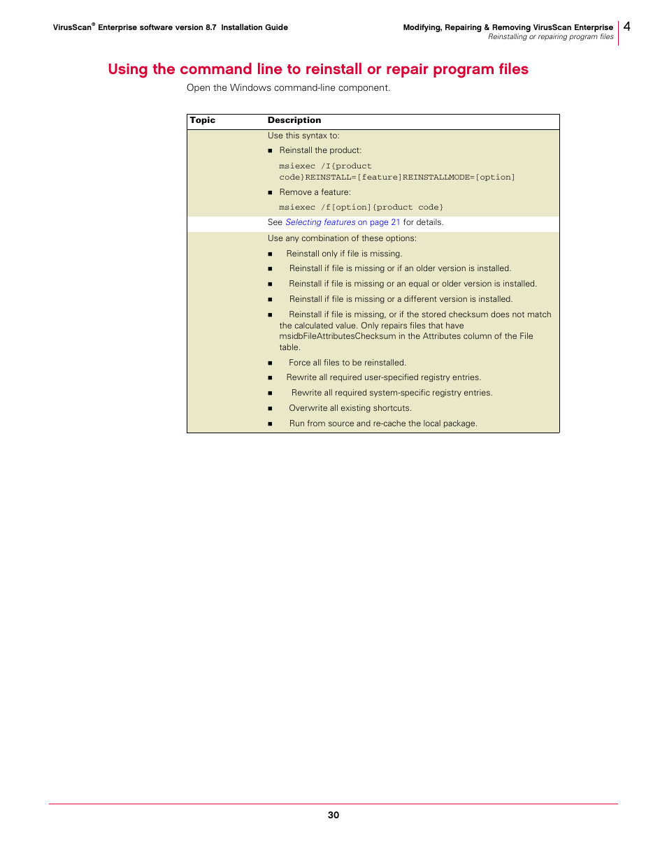 McAfee VIRUSSCAN 8.7I User Manual | Page 30 / 38