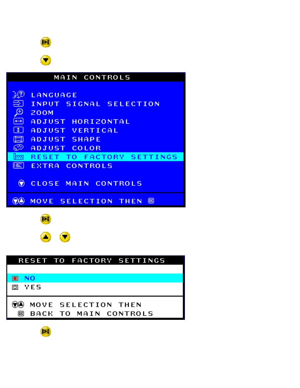 Reset to factory settings | McAfee 107P User Manual | Page 78 / 100