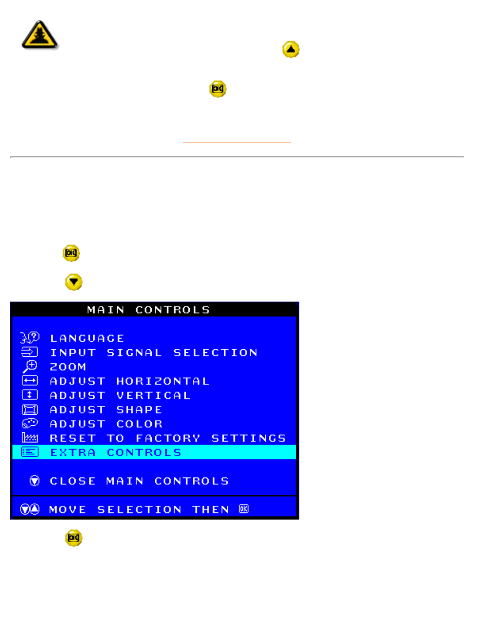 Extra controls | McAfee 107P User Manual | Page 79 / 100