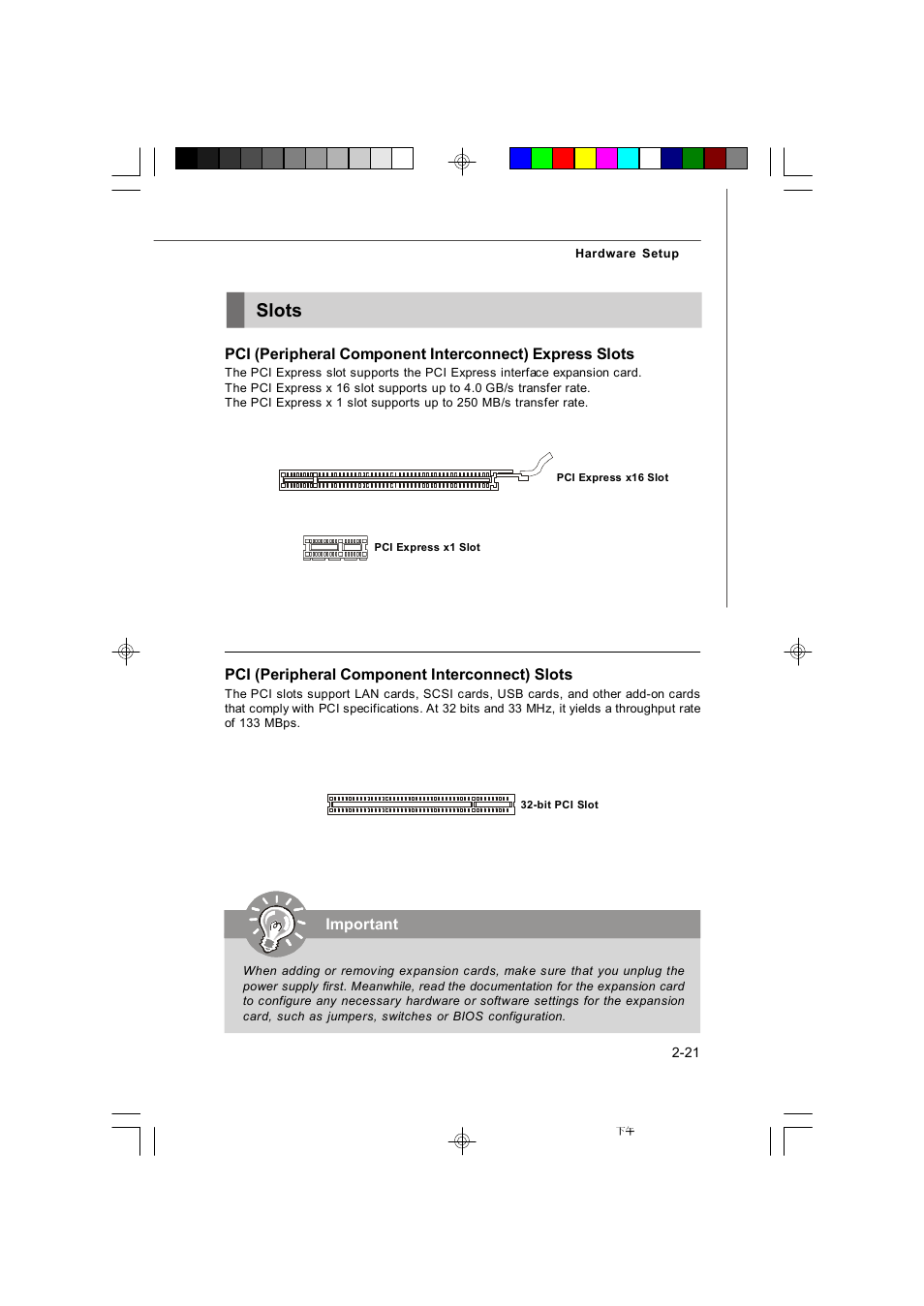 Slots | Microstar G41M User Manual | Page 35 / 92