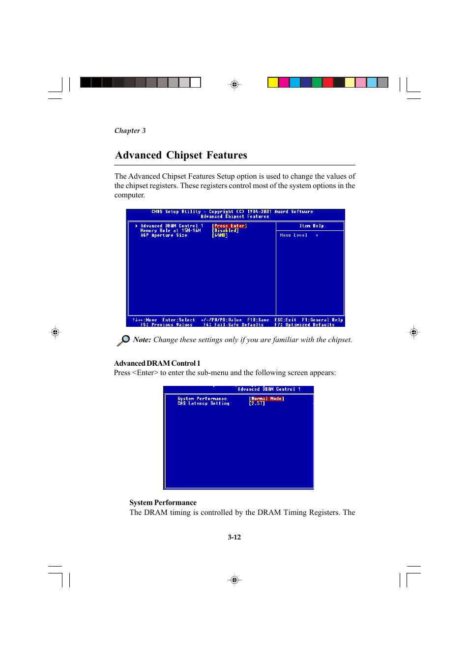 Advanced chipset features | Microstar MS-6547 (v1.X) ATX Mainboard G52-MA00514 User Manual | Page 46 / 67