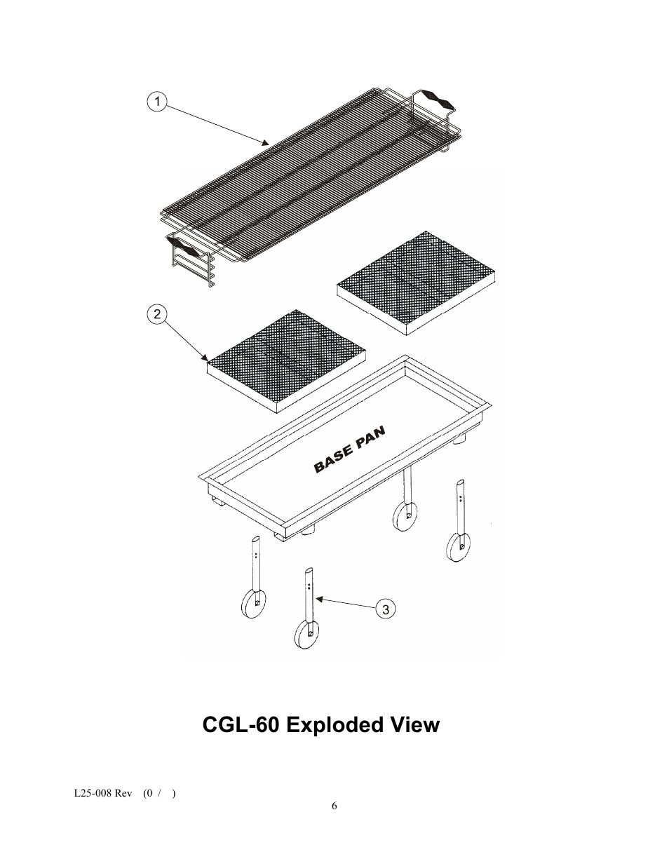 Cgl-60 exploded view | Magikitch'n CG-60 User Manual | Page 6 / 8