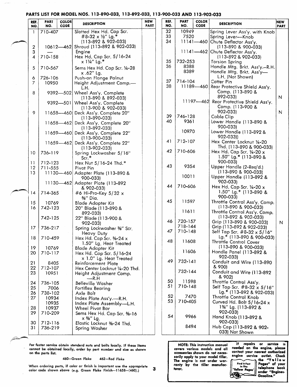 MTD 113-892-033 User Manual | Page 3 / 8