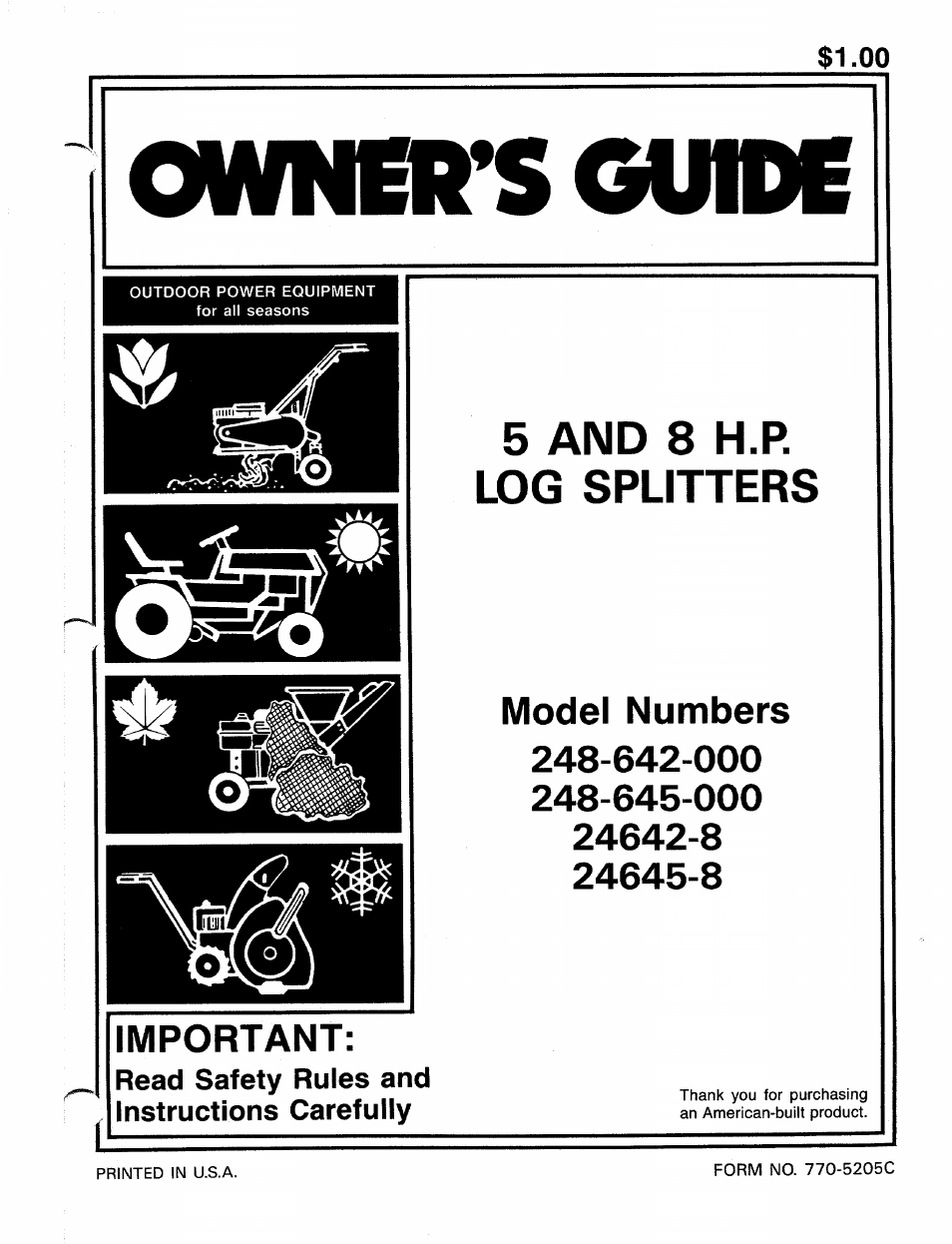 MTD 24645-8 User Manual | 16 pages