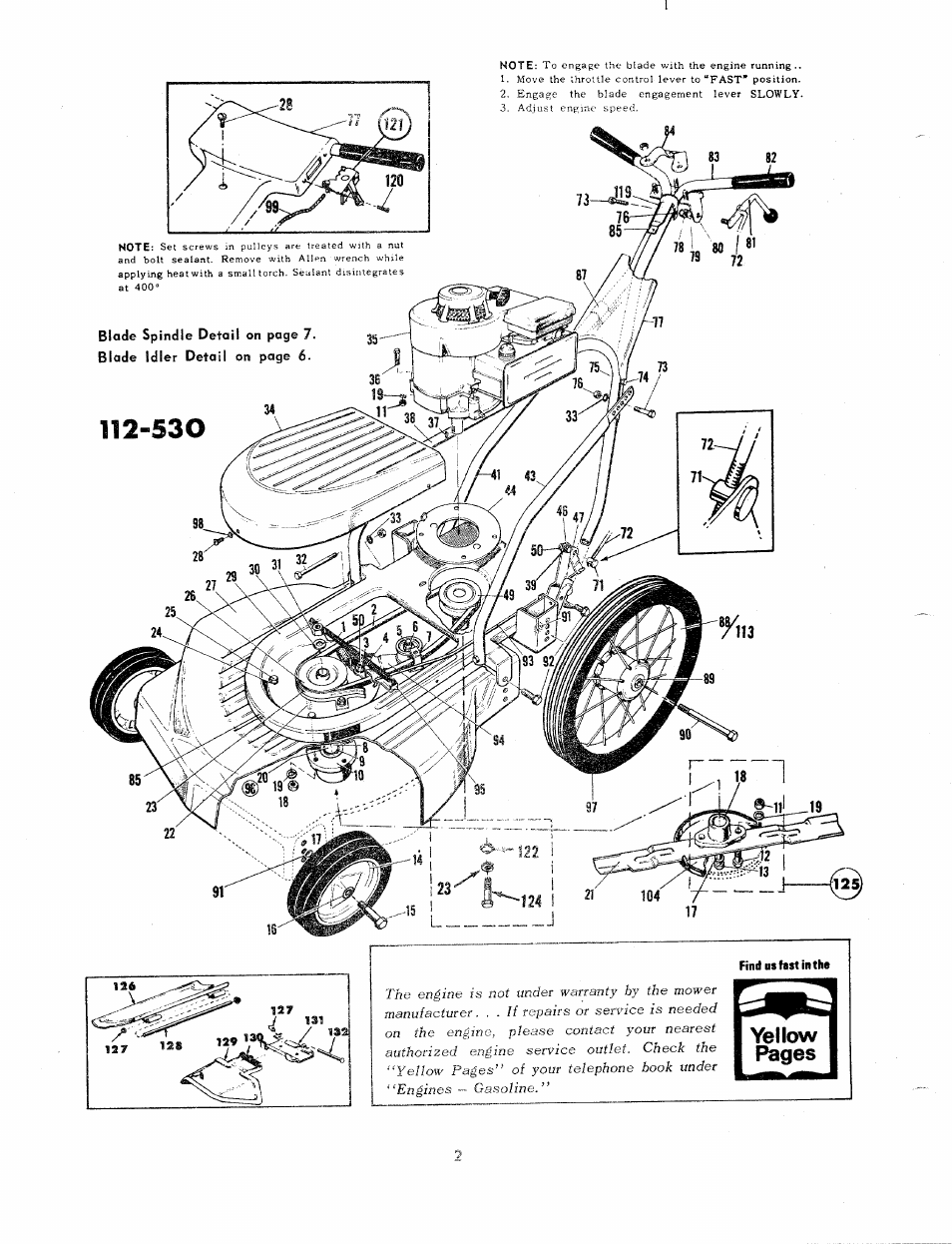 MTD 112-530 User Manual | Page 2 / 10