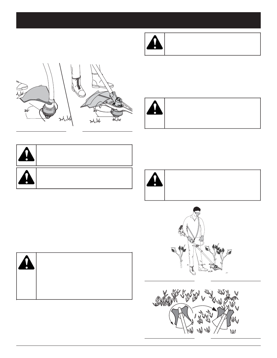 Warning, Operating instructions, Cc4090 only | MTD CC4090 User Manual | Page 16 / 88