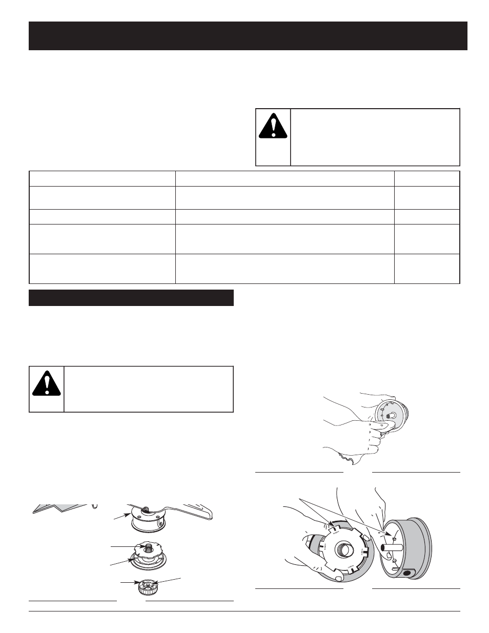 Avertissement, Entretien et réparations | MTD CC4090 User Manual | Page 47 / 88