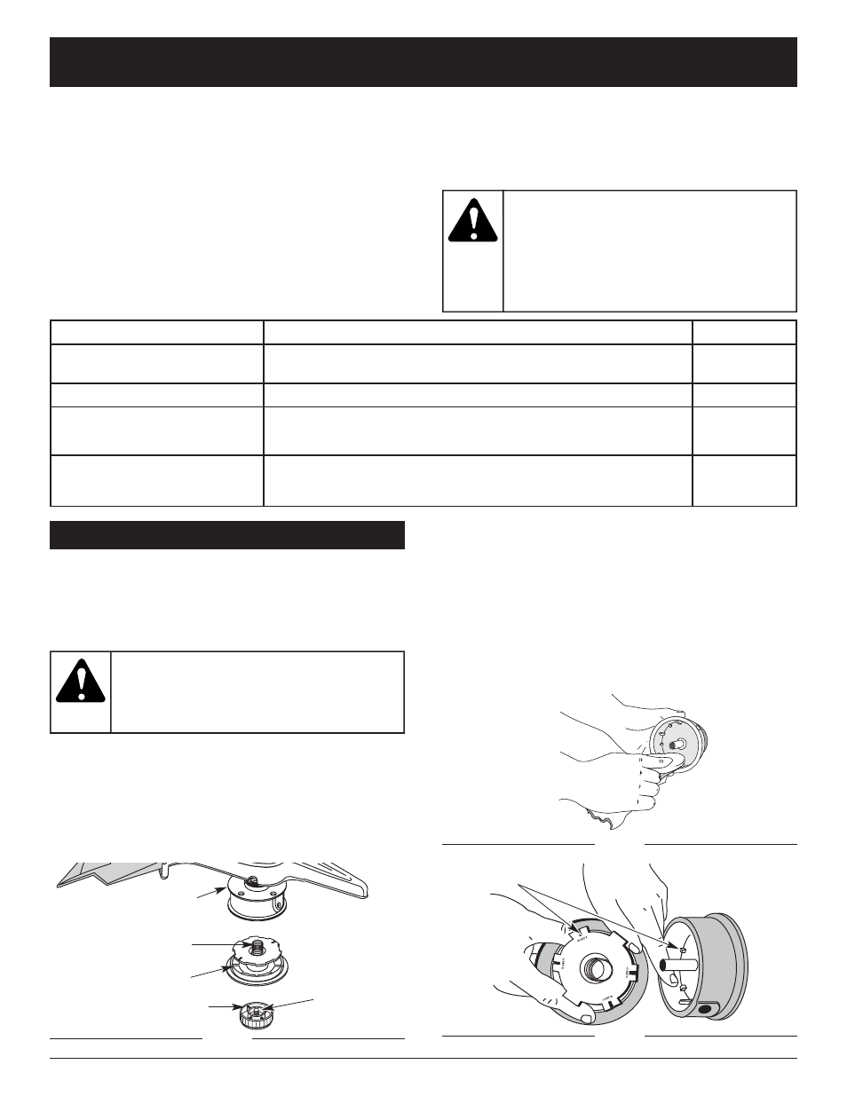 Advertencia, Instrucciones de mantenimiento y reparación, Cc4090 | MTD CC4090 User Manual | Page 75 / 88