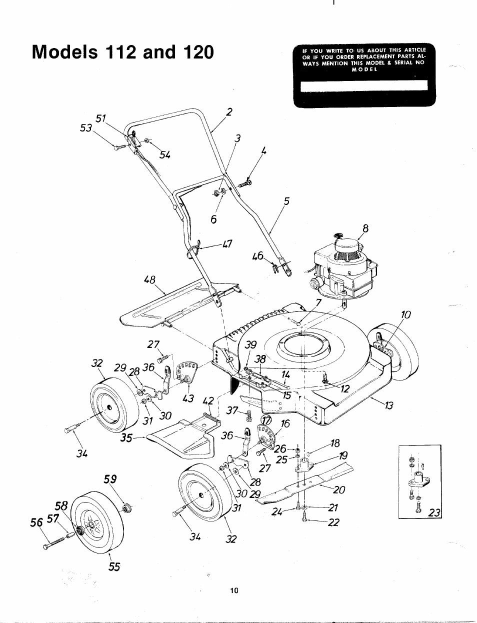 Models 112 and 120 | MTD 112-112-033 User Manual | Page 10 / 12