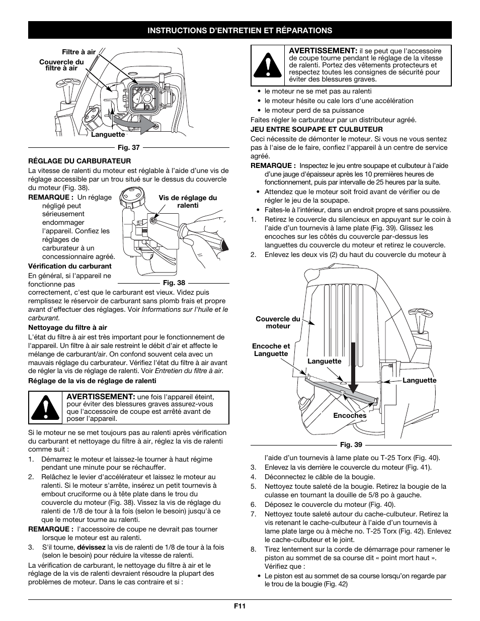 MTD Y26SS User Manual | Page 29 / 56